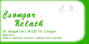 csongor melath business card